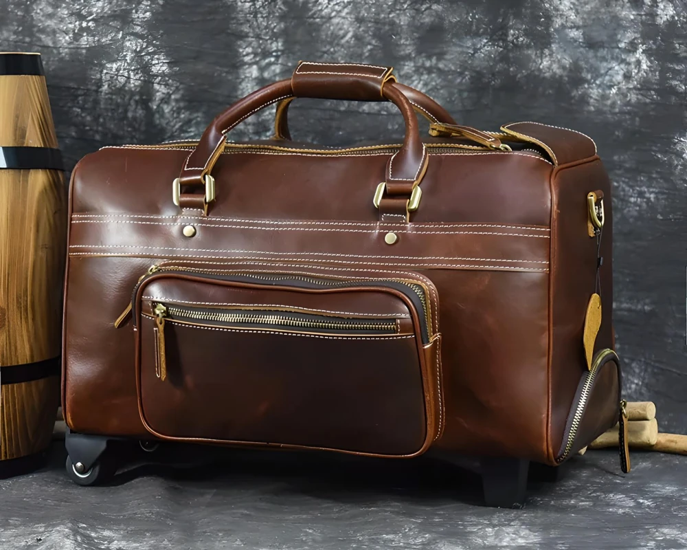 two wheeled luggage